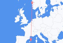 Flyg från Bergen, Norge till Mahon, Spanien