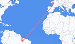 Flyrejser fra Araguaína, Brasilien til Bordeaux, Frankrig