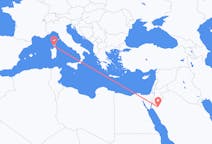 Flyg från Tabuk, Saudiarabien till Figari, Frankrike