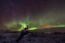 Nordlichter jagen auf den Lofoten mit einem Fotografen