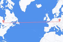 Flyrejser fra Timmins, Canada til Ostrava, Tjekkiet