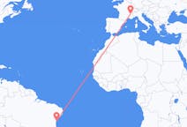 Flyrejser fra Salvador, Brasilien til Grenoble, Frankrig