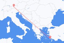 Flights from Kos in Greece to Innsbruck in Austria