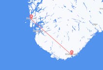 Flüge von Kristiansand, Norwegen nach Haugesund, Norwegen