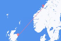 Flyg från Ørland till Aberdeen