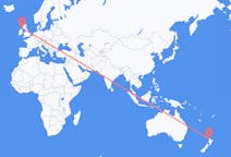 Flyg från Auckland, Nya Zeeland till Islay, Skottland