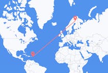 เที่ยวบิน จาก ไตรมาสที่ต่ำกว่าของเจ้าชาย, ซินต์มาร์เทน ไปยัง กิตติลา, ฟินแลนด์