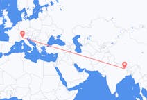 Flyg från Rajbiraj, Nepal till Milano, Italien