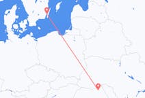 Vluchten van Kalmar, Zweden naar Suceava, Roemenië