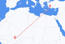 Flights from Ouagadougou to Dalaman