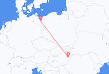 Flyg från Debrecen, Ungern till Szczecin, Polen