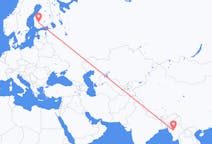 Flights from Bagan, Myanmar (Burma) to Tampere, Finland