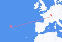 Flights from Corvo Island, Portugal to Dole, France