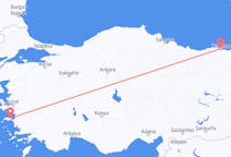 Vols depuis la ville de Samos vers la ville de Trébizonde