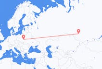 Voli from Novosibirsk, Russia to Lublino, Polonia