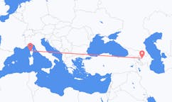 出发地 阿塞拜疆占贾目的地 法国Calvi的航班
