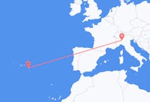 Flyreiser fra Milano, Italia til Ponta Delgada, Portugal