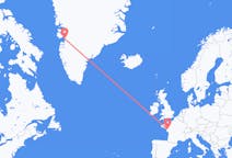 Flyg från Ilulissat, Grönland till Nantes, Frankrike