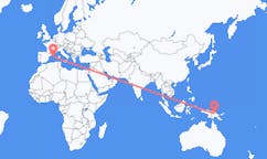 Flyreiser fra Wapenamanda District, Papua Ny-Guinea, til Mahon, Papua Ny-Guinea
