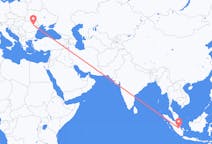 Flights from Jambi, Indonesia to Bacău, Romania