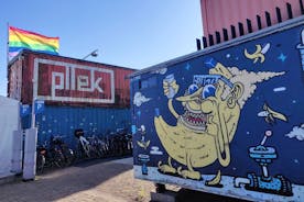 アムステルダム北地区のストリート アートとヒッピー クラブのガイド付きツアー