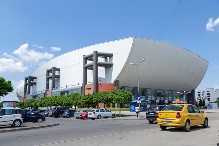 Photo of The new sports hall in Craiova, Romania.