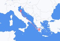 Loty z Kalamata, Grecja z Ankona, Włochy