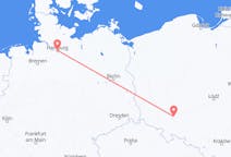 Flights from Wrocław in Poland to Hamburg in Germany