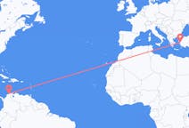 Flights from Santa Marta, Colombia to İzmir, Turkey