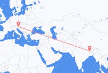 Flyg från Bhadrapur, Mechi, Nepal till Klagenfurt, Österrike