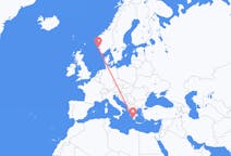 Flights from Kalamata, Greece to Haugesund, Norway