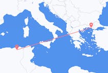 出发地 阿尔及利亚出发地 君士坦丁目的地 希腊亞歷山德魯波利斯的航班