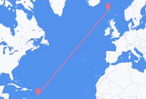 Flyreiser fra Fort-de-France, Frankrike til Sørvágur, Færøyene