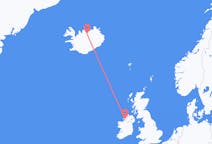 Vols d’Akureyri, Islande vers Kincasslagh, Irlande