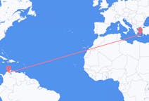 Flights from Valledupar to Santorini