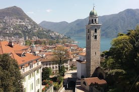 イタリアのコモとスイスのルガーノ 1 日限定ツアー (ミラノから 1 時間、10:30)