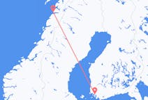 핀란드발 투르쿠, 노르웨이행 보되 항공편