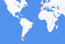 Flyreiser fra Punta Arenas, Chile til Bilbao, Spania