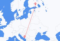 Vluchten van Dubrovnik, Kroatië naar Lappeenranta, Finland