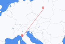 Voos de Łódź, Polônia para Pisa, Itália