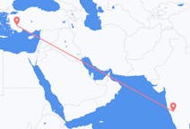 Fly fra Hubli-Dharwad til Denizli