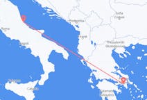 从佩斯卡拉飞往雅典的航班