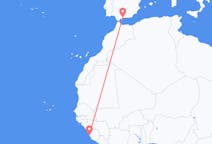 Flights from Freetown to Málaga