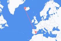 Loty z Almerii, Hiszpania do Reykjaviku, Islandia