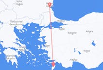 Flyrejser fra Burgas, Bulgarien til Rhodos, Grækenland