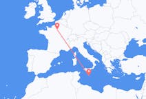 Flights from Paris in France to Valletta in Malta