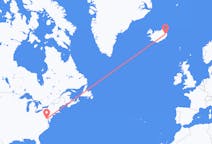 Flights from Washington, D. C. , the United States to Egilsstaðir, Iceland