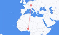 Flyrejser fra Benin City, Nigeria til Bolzano, Italien