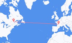 Vols depuis la ville de Saguenay vers la ville de Limoges
