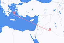Flyg från Arar till Naxos